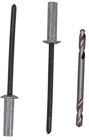 SKIR'CO (20 st) blindnitar med stängd ände 3,2 x 12,5 mm, persiennnitar i aluminium, kupolhuvud, ståldorn ingår