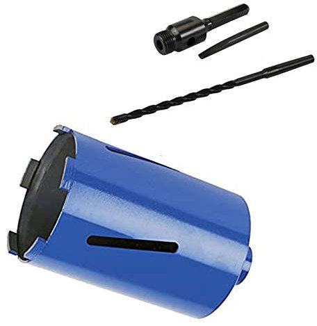 Tooltime 107mm x 150mm Diamond Core Drill + 100mm Hex Arbor + Pilot Drill