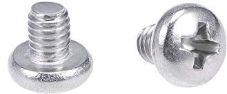 sourcing map 20 Stk Maschinenschrauben Platte Kreuzschlitzschrauben Bolzen M4x5mm