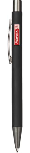 Brunnen 102911390 Kugelschreiber, Länge: 14 cm, Onyx, gummiert, Stripe, Colour Code