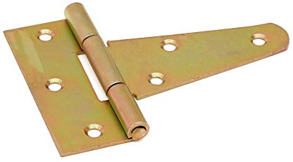 8 x T-SCHARNIER/KREUZGEHÄNGE 100 MM GELB VERZINKT