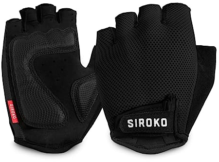 SIROKO - Fahrradhandschuhe Aero Black - M - Schwarz