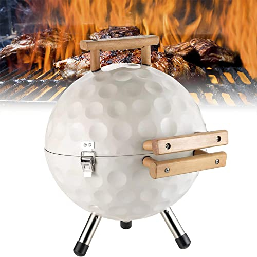 ANOUSH Barbecue Grill Portable Charbon De Bois Four en Forme De Golf Grill Sphérique Rond Extérieur Barbecue À Charbon Poêle Pliable Kebab Poêle Barbecue Barbecue Grill