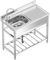 LSyySy Fregadero de cocina para exteriores, fregadero de jardín con escurridor y estante para grifo, para restaurante, cocina y hogar