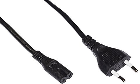 LINK Cavo Alimentazione con Spina Italiana BIPOLARE - Presa 8 Form Diritta Femmina C7 MT.1.8