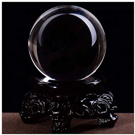 caihuashopping Fotokugel Pure Natural Crystal Ball-weiße Kristallglas-Kugel-Office-Übertragung Kugel Lucky Ball Feng Shui Eröffnung Geschenk-Dekoration Glaskugel Fotografie (Size : 4.2CM)