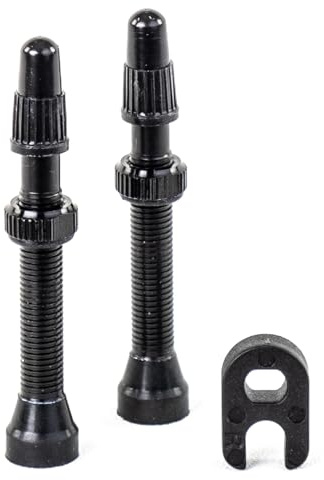 HUTCHINSON - Válvulas Tubeless x2 - Universales - Herméticas y Duraderas - Accesorio para Bicicleta - Fácil de Usar - 44 mm