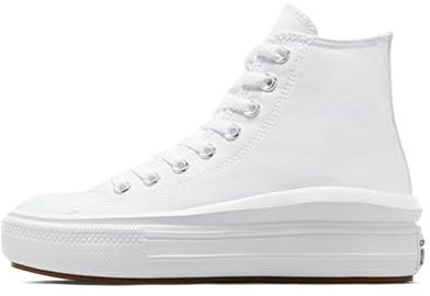 Converse Chuck Taylor All Star Eva Lift Leather Sneaker, Weiß, Natur, Elfenbein, Schwarz, 32 EU