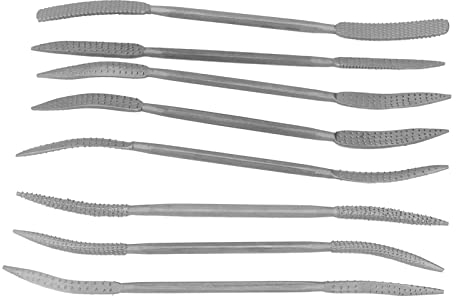 Schleifrasper, 8 Stück 20,3 Cm Doppelend-Raspel, Schleifrasper, Holzfeilen-Set, Legierter Stahl, Heimwerker-Werkzeug-Set Zum Schnitzen von Holzbearbeitung, Feilengriffe