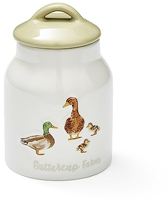 Cooksmart British Designed Sugar Bowl with Lid | Ceramic Sugar Pot with Modern Designs | Sugar Bowls with Lids Perfect for Any Kitchen - Buttercup Farm