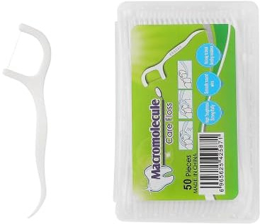 Floss Dental Stick, Portable Dental Floss Toothpick, Triple Clean Advanced Clean Dental Floss Stick, Interdental Tooth Picks Cleaning Tool for Travel, Home, Office and Restaurant