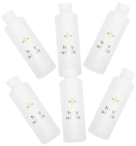 TOPBATHY 12pièces Bouteilles Saintes Refillable De Récipients pour Eau Bénite Décorations Baptême Et Mariage pour Célébrations Religieuses Et Événements Festifs