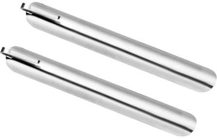 Pqahffowr Barredor de Migas de Mesa para Servidores con Clip de Bolsillo Limpiador de Acero Inoxidable para una Limpieza Rápida, Paquete de 2