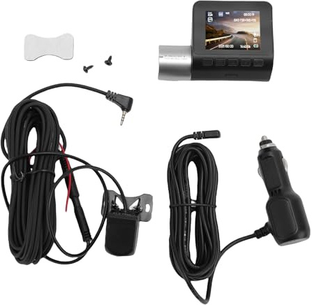 Denash 4K, 1080p, Doble Cámara de Tablero con Visión Nocturna de WiFi 5G, G Bucle de Sensor G Grabación de 170 ° Camina del Automóvil Trasero Delantero de 170 ° 2.0 Pulgadas Modo de