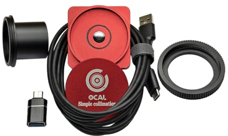 V4.0 Ocal Electronic Collimator Data for Newtonian Reflecting Telescopes and Schmidt Cassegrain Telescopes, High-Precision Alignment for Astrophotography, Telescope Accessories
