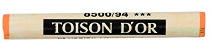 KOH-I-NOOR Artist´S Round Soft Pastels, Cadmium Orange Light, Pack of 12