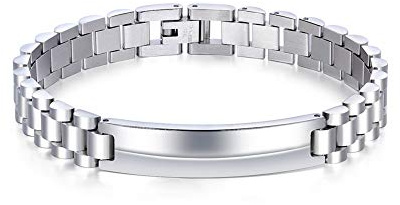 WANGLXTC Titan Stahl Armband Magnetarmband Damen und Herren Gesundheit Schmuck Weihnachten Geburtstag Geschenkbox, 200mm