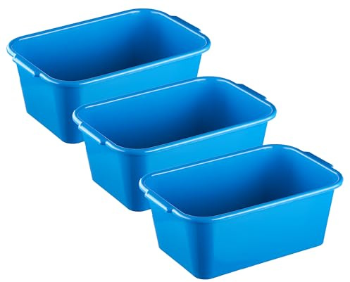 MiraHome Set vasca domestica da 3 9l 35x24x14,5 cm blu