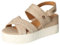 Mustang Damen 1459-803 Keilsandale, Beige, 38 EU
