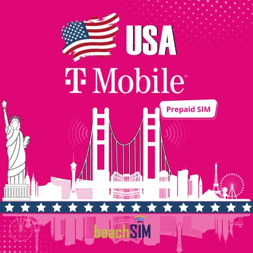 BeachSIM T-Mobile USA SIM Datos & Llamadas & SMS ilimitados (USA - 12 días)