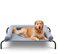 TJSOULER Outdoor with Removable Bloster, Cooling Raised Dog Bed for Giant Dogs, Breathable Washable Mesh, Cooling Elevate Dog Bed for Home and Garden, XL, Grey