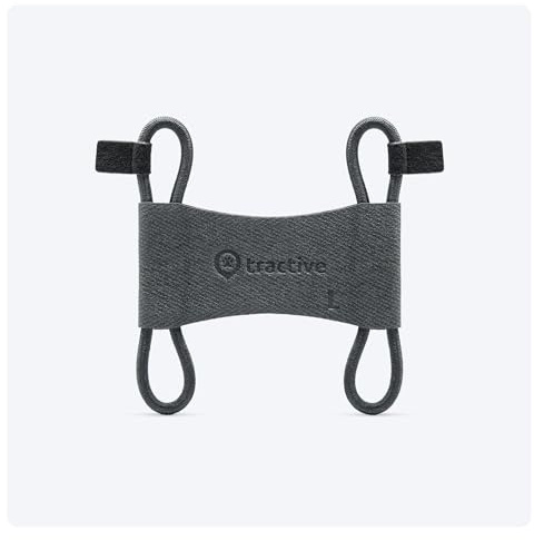 Tractive Fabric Clip Mount x2 for Tractive DOG 6 GPS Tracker (Black) - Large