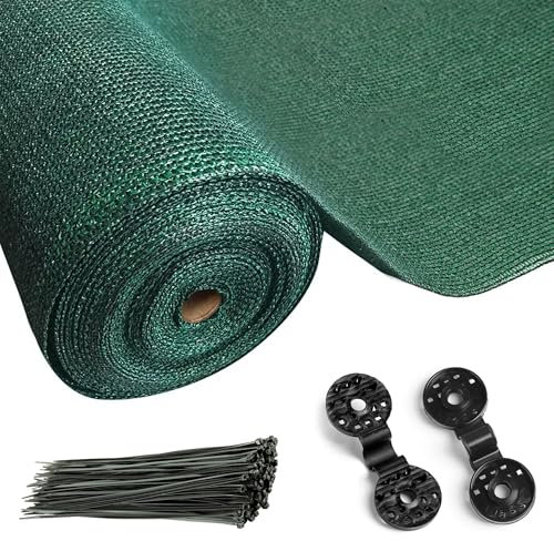 FB FunkyBuys Garden Screening 1x10m for Outdoor Protection - Privacy Screen & Summer-friendly Privacy Netting for Balcony & Patio - Tear Resistant Windbreak Fence Screening GREEN, 150gsm