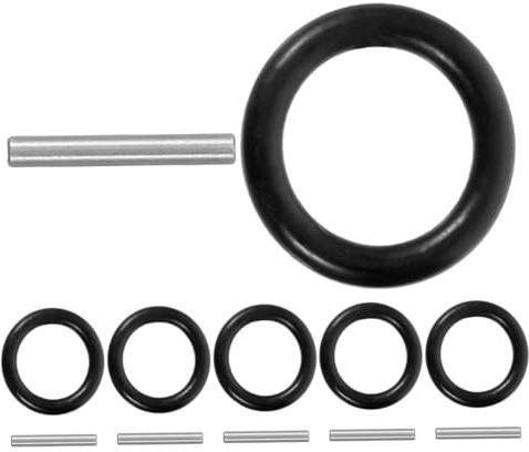 NUOBESTY Electric Wrench Retaining Rings Set O-Ring Clips Rubber Seal for Torque Multiplier Wrench 6-Piece for Automotive Repairs