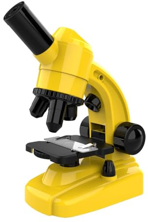 Monocular compound microscope, kids microscope kit, LED light and various operating tools set up.