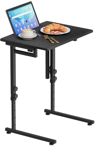 Garden 4 you C-Shaped Folding TV Tray Table (Black)