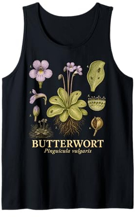 Butterwort Pinguicula Vulgaris Carnivorous Plant Study Tank Top