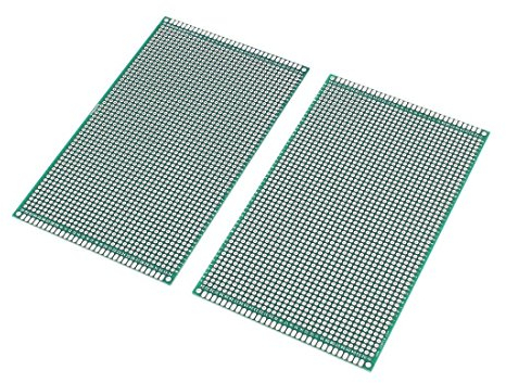 DollaTek 2PCS (9 x 15cm) Leiterplatten-Brett Universal Doppelseitiges Prototyping Breadboard Verkleidungs-Leiterplatte für DIY Löten
