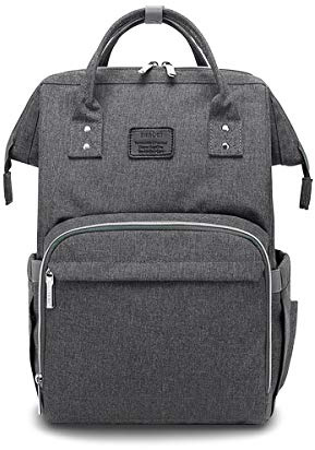 SONARIN Multifonction Sac à Dos à Langer Bébé étanche Avec poussette sangle,Grande Capacité,Sac à Couches,Organisateur de Sac à Dos de Voyage,Film Transparent Anti-Sale,Idéal Cadeau(Gris Foncé)
