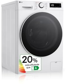 LG F4WR6013A0W - Lavadora Inteligente, 13kg, AI Direct Drive, 1400rpm, Carga Frontal, Clasificación A, TurboWash 360º, Vapor Steam, Serie 600, Blanco