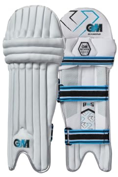 Gunn & Moore GM - Cuscinetti per battuta da cricket, in schiuma ad alta densità e bastone rovesciato, 37,5 cm, peso circa 1,58 kg, 1 paio, colore: bianco