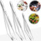 SWTYExt 3 Pcs Long Tweezers 30 cm /11.8 in Cooking Tweezers Tongs 20 cm /7.9 in Kitchen Tweezers Chef Tweezers Stainless Steel Food Tweezers Metal Tongs for Baking Barbecue Plating Serving Garnish