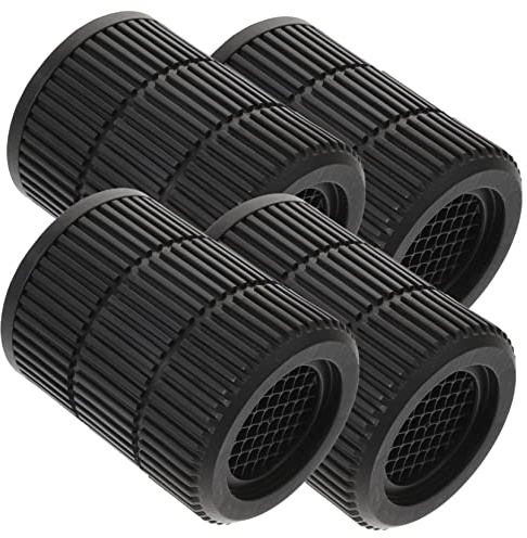 Hoement 4pièces Lot de Patins Antivibrations pour Machine à Laver Et Sèche-Linge Protection Antidérapante Et Rehausseurs Robustes Plastique pour Stabilisateurs De Machines Compatible