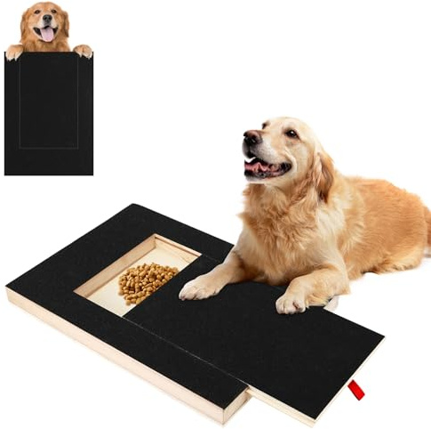 Griffoir pour Chien et Animaux de Compagnie - Planche à Gratter avec Boîte à Friandises pour Lime à Ongles - 35 × 25 × 3 cm