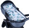 Babylux 2 TLG. Set Bezug für Kinderwagen Stubenwagen oder Wiege Garnitur Bettwäsche Kissen Decke 60 x 78 cm (130. Dino)