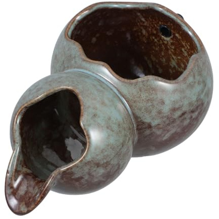 Hemobllo Salida De Circulación Fuente De Cerámica para Patio Jardín Escritorio Pequeña Decoración De Estanque Cascada Exterior Surtidor Agua Elegante