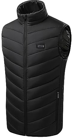 Générique Manteau Chauffant pour Homme Femme Zip Quad Control 21 zone, Veste Vêtements Chauffé coton USB rechargeable pour Randonnée Chasse Activités de Plein Air