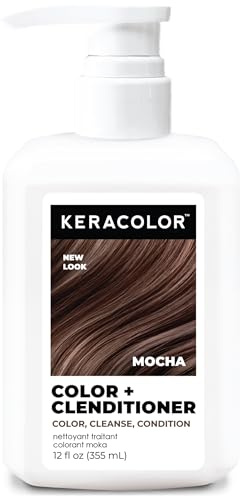 Keracolor Clenditioner MOCHA Hair Dye - Semi Permanent Hair Color Depositing Conditioner, Cruelty-free, 12 fl oz (Pack of 1)