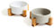 PiuPet® Hundenapf mit Ständer I 2X Napf für Hunde & Katzen 850ml I Spülmaschinenfest I Futternapf Hund I Keramik Hundenapf groß I Doppelnapf Hund I 2er Set Futternapf Katze & Hund
