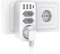 USB Steckdose, Gogotool 3 Steckdosen mit 3 USB Anschluss und 1 Typ-C Port, 7-in-1 Steckdosenadapter mit USB Ladegerät, Wand Steckdoseadapter für Haushaltsgerät, Smartphone, Mp3, PC usw (Weiß)