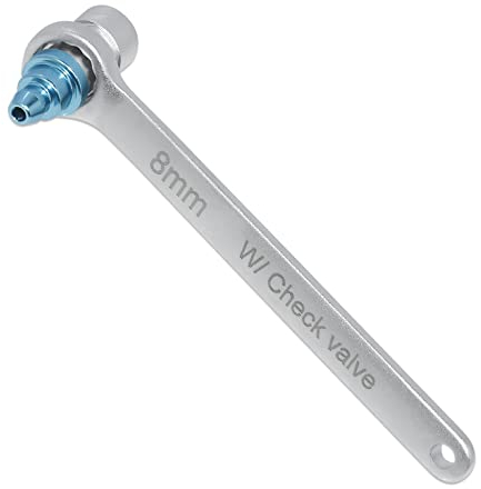 FIRSTINFO F35086A | Clé de Purge de Frein 8 mm avec Clapet Antiretour | Douille 6 Pans pour Moto et Voiture