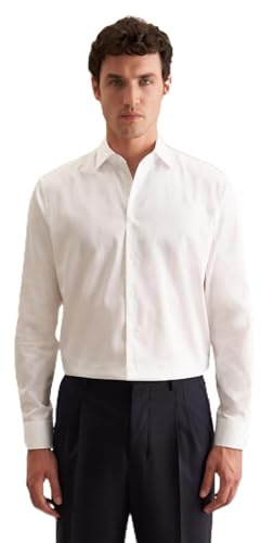 Seidensticker Camicia da Uomo Business, Bianco, 51