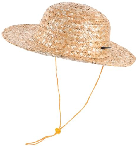 Valiclud Children S Straw Hat - Adjustable Sun Protection Hat for Kids Lightweight DIY Beach Ideal for Outdoor Activities and Creative Fun Yellow