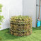 Composteur de jardin en acier galvanisé résistant aux intempéries – 100 x 100 cm, argenté, antirouille, design en maille pour une circulation optimale de l'air, idéal pour la production de déchets