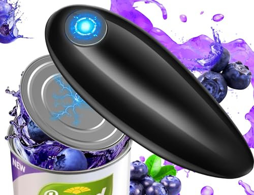 Elektrischer Dosenöffner Elektrisch, One Touch Dosenöffner Ohne Scharfe Kanten Leicht zu Öffnende Runde Blechdosen, Automatischer Dosenöffner für Senioren Arthritis-Patienten und Köche