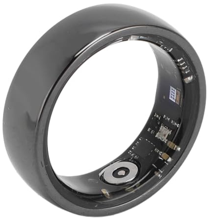 NFC 5ATM Smart Ring - Ceramic Fitness Tracker con Modos Multideportivos, Contador de Pasos, Carga Magnética, Anillo de Salud Liviano para Hombres y (17.5 mm / 0.69 pulgadas) (18.3 mm / 0.72 (20 mm /